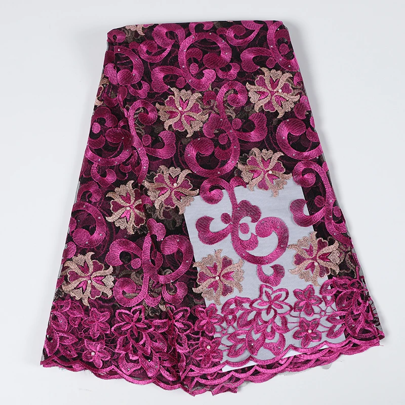 2019 хит продаж гипюровая африканская кружевная ткань бисерное свадебное платье