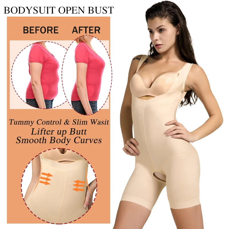 Женское Утягивающее боди Корректирующее белье для сжигания жира облегающее