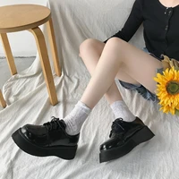 all melody lolita shoes women jk girls college japanese style mary jane shoes lace up round toe pumps platform cute leisure
