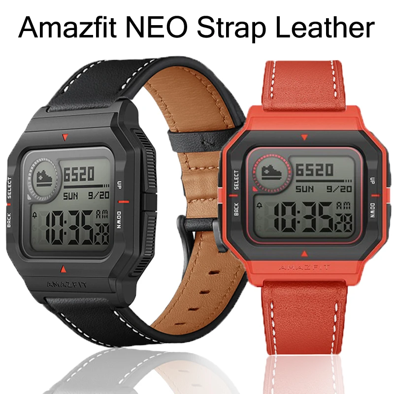 

Leather wristband for Amazfit NEO smart watch strap soft replacement for xiaomi huami amazfit neo band belt Accessories