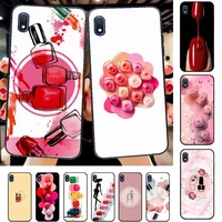 fhnblj art multicolored nail polish bottle set phone case for samsung a30s 51 71 10 70 20 40 20s 31 10s a7 a8 2018