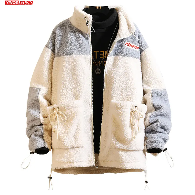 Дропшиппинг уличная Лоскутная бархатная куртка с карманами Мужская Спортивная