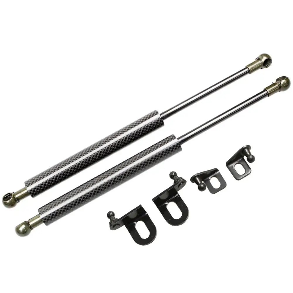 black carbon fiber Для Nissan SILVIA S15 200SX SR20DET 1999-2002 2x передний капот изменить углеродное волокно газовые стойки Лифт поддержка амортизатор - Цвет: black carbon fiber