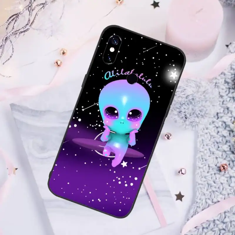 

Alien Art Black funny Phone Case For Xiaomi Redmi note 7 8 9 pro 8T 9S Mi Note 10 Lite pro
