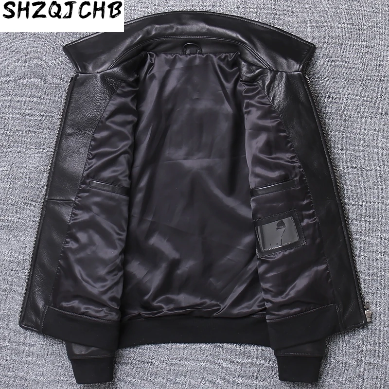 

JCHB 2021 Casual Genuine Leather Jacket Men Sheepskin Coat Autumn Real Leather Jackets Fashion Plus Size Sales Veste Cuir Homme