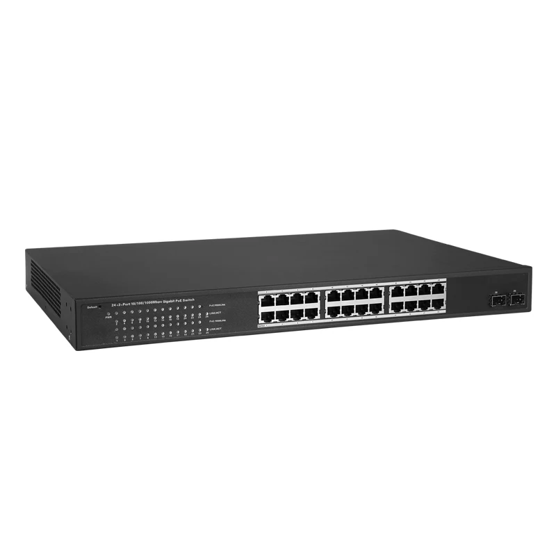 News Comfast gigabit Poe Switch 24 port 10/100/1000Mbps Ethernet Network SFP solt 52Gbps 250W for IP camera wireless AP | Компьютеры и
