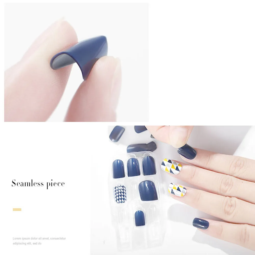 Накладные ногти с клеем женские Украшения для дизайна ногтей 30 шт. накладные в