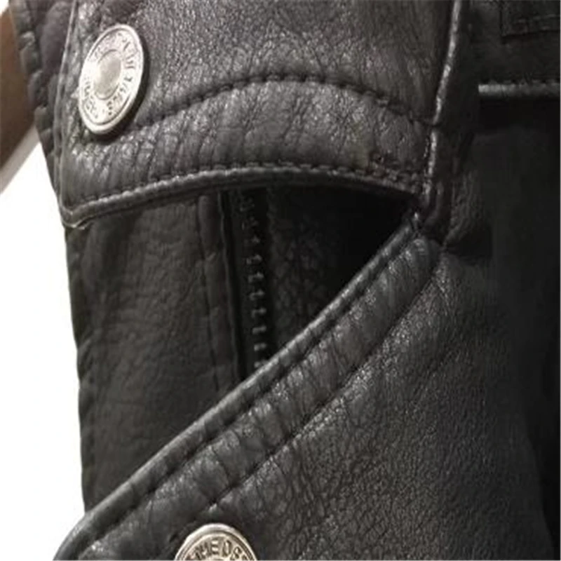 

Spring Women Leather Vests Lady Oversized Motorcycle Zippers Embossed Pu Vest Slim Rivet Waistcoat Veste Abrigo Manteau