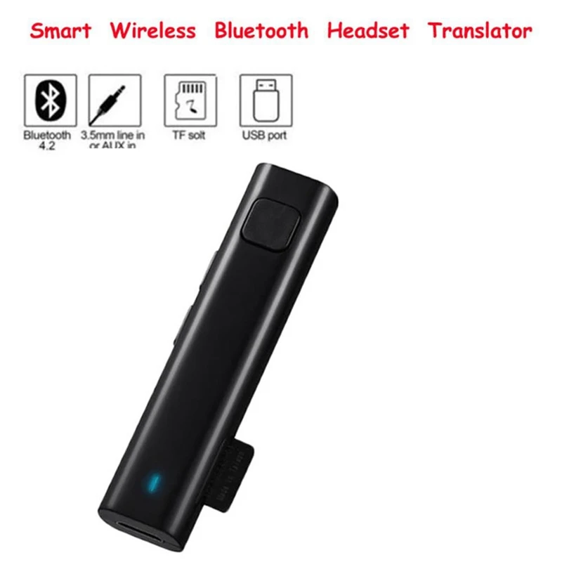 Умный голосовой переводчик стерео гарнитура мгновенный 26 языков Bluetooth o приемник