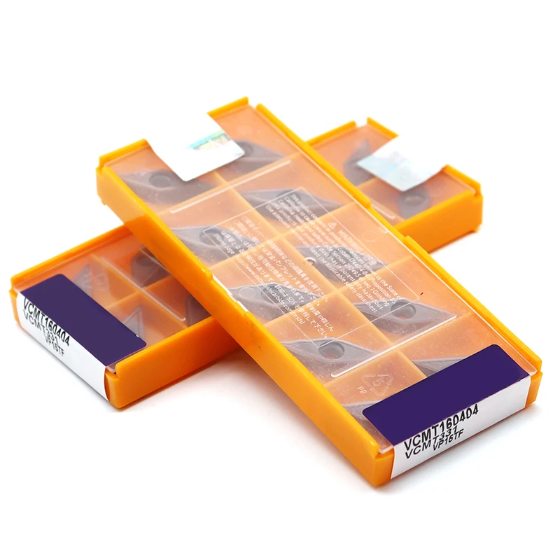 

VCMT VCMT08 VCMT080202 High Quality 10PCS Original Inserts VCMT080202-MV NX2525 VCMT080204-SV For Lathe Cutter Turning Tools