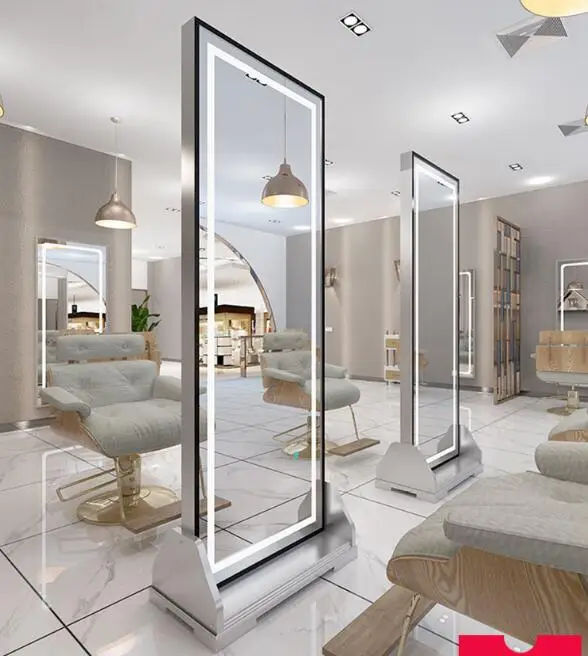 

Customized net red simple landing barber shop single side double face haircut mirror full body mirror