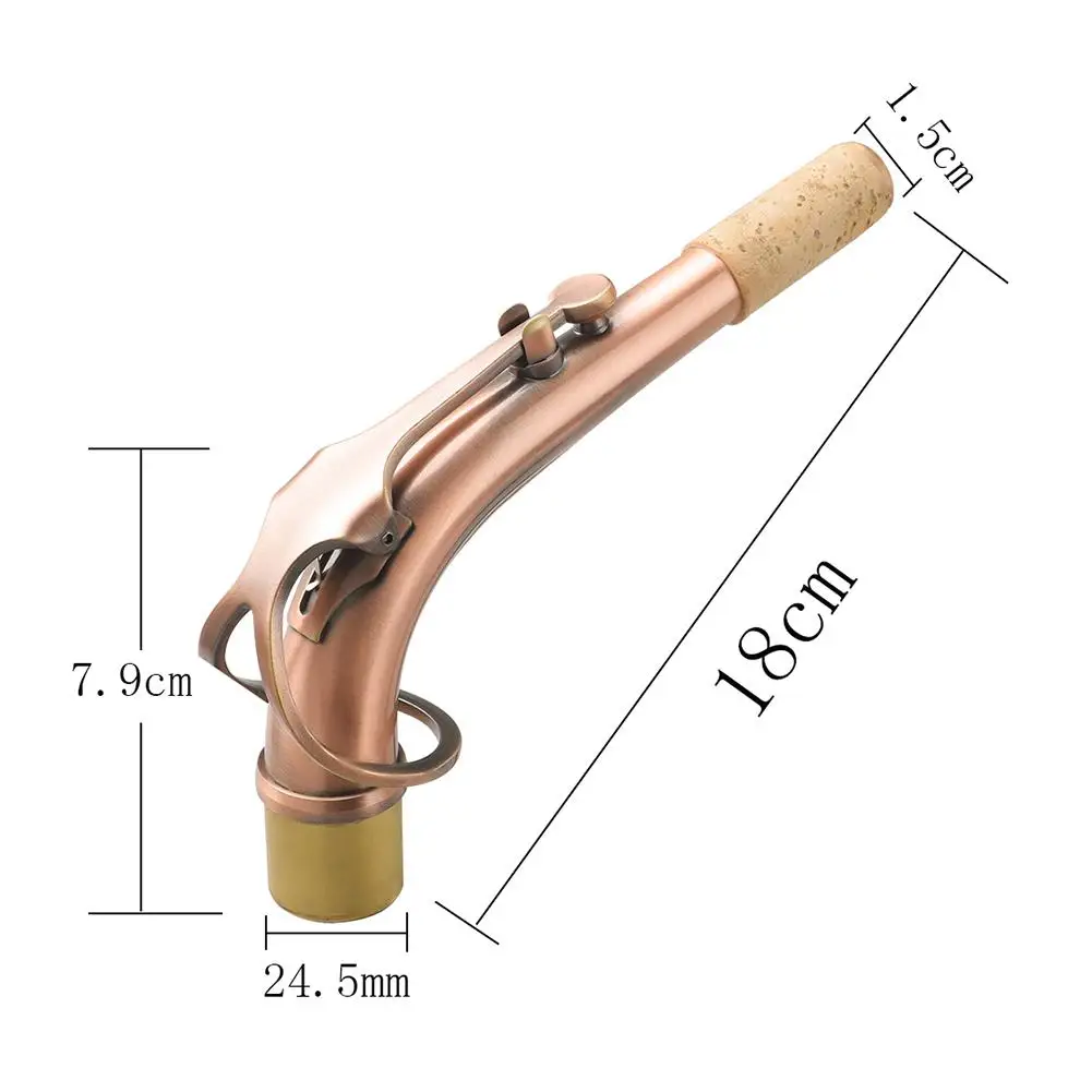 

Saxophone Musical Instrument Saxophone Curved Neck Brass Material Saxophone Tools Musical Instrument Accessories 24.5mm In Diame