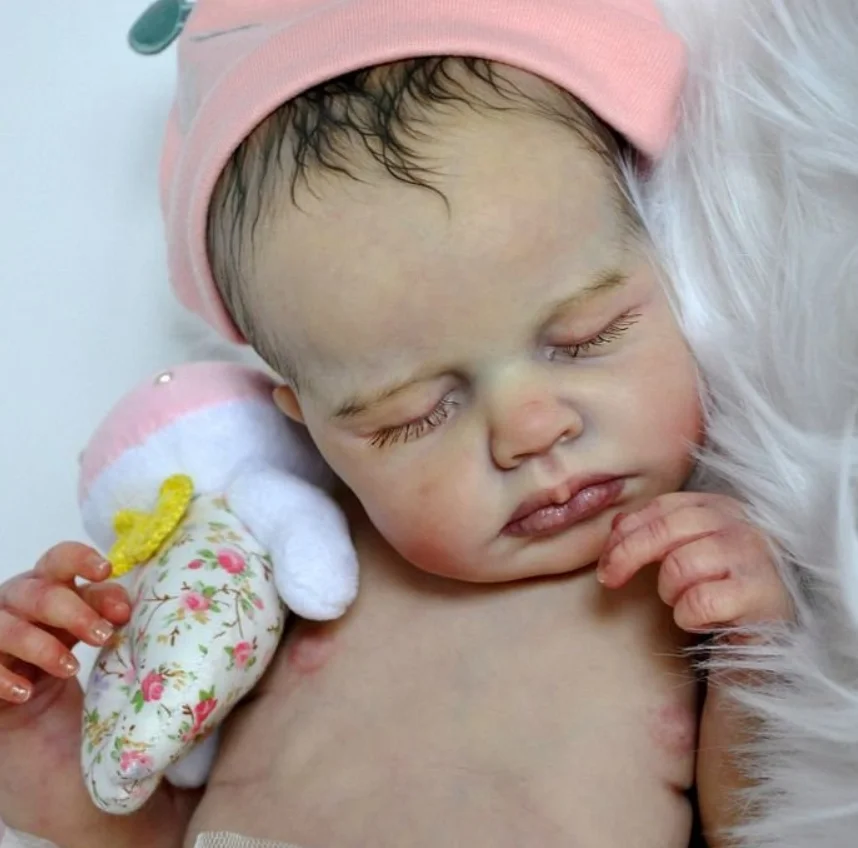 

12 Inches LouLou DIY Girl Blank Kits Reborn Doll Lifelike Handmade Vinyl Unpainted Gifts Dolls For Girls
