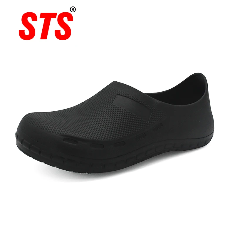 STS Women Shoes Flats Work Shoes Non-Slip Chef Shoes Nursing Shoes Bath Breathable Slip on Women's Shoes Kitchen Shoes