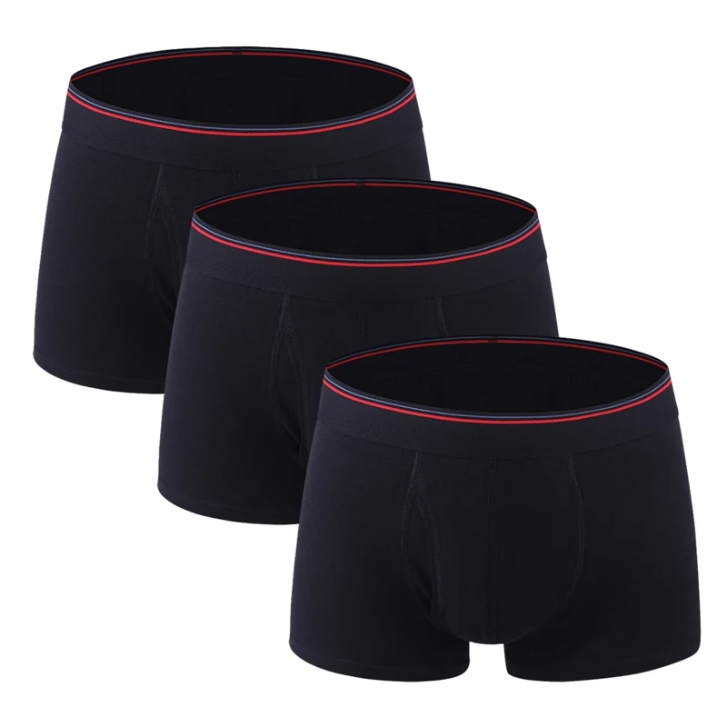 EU Size 3pcs/lot Summer Men Underwear Soft Cotton Breathable Sexy Youth Boxer Ventilate Shorts Solid Underpants Panties | Мужская одежда