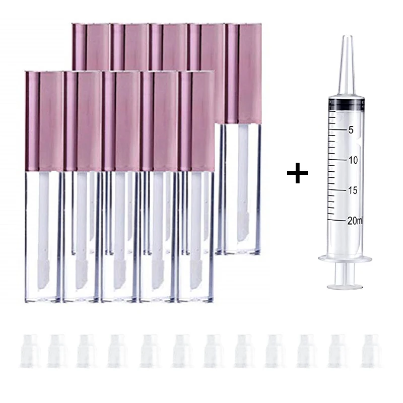 5 шт. 10 мл тюбики для блеска губ с палочкой пустой пластиковый тюбик губной помады