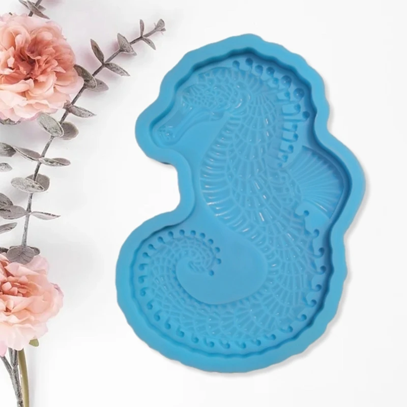 

DIY Crafts Jewelry Decor Epoxy Resin Cup Mat Mold Coaster Casting Silicone Mould 77HE