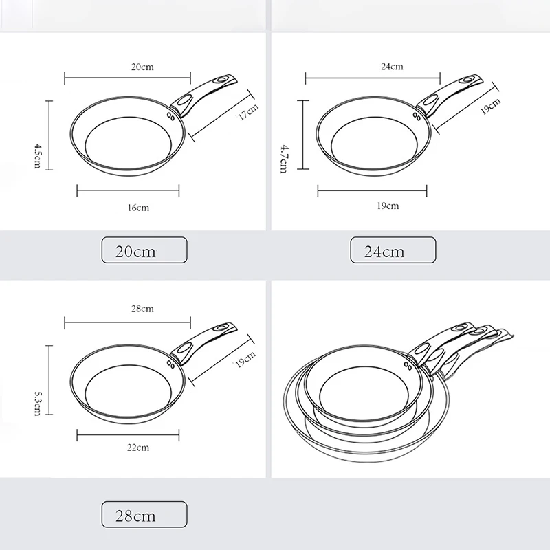 Антипригарная сковорода ONEUP для газовой и инкубационной плиты кухонная посуда с