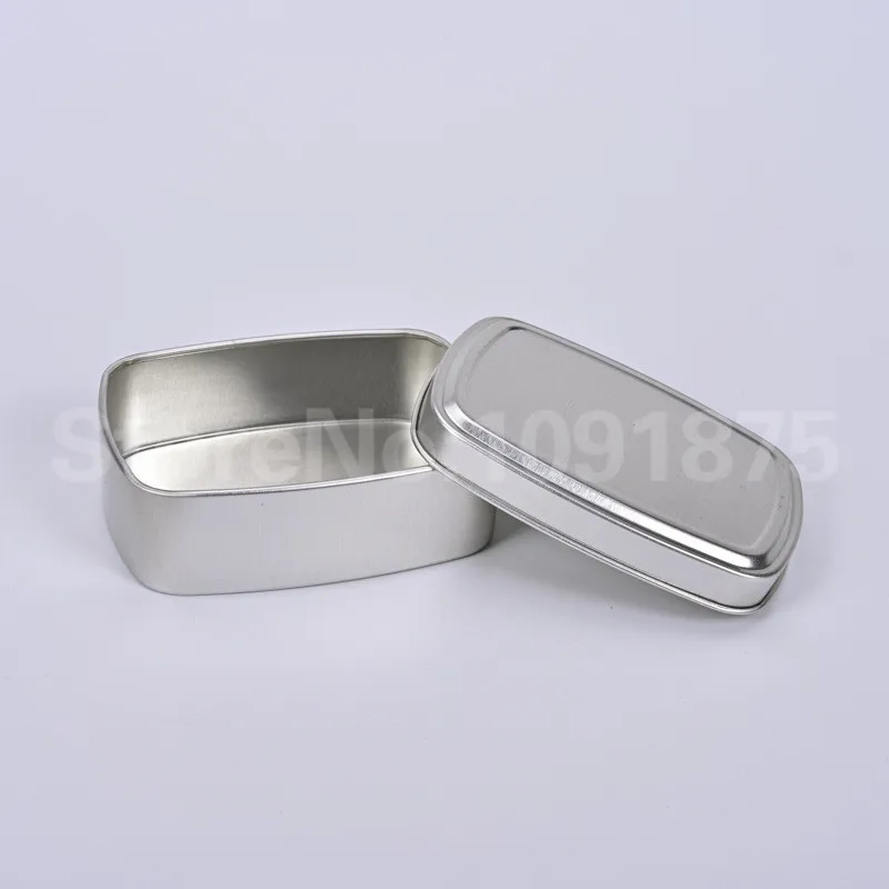 30pc 100ML Square Cosmetic Cream Container Aluminum Handmade Soap Metal Packing Pot Tin Cans Pomade tin jar | Красота и здоровье