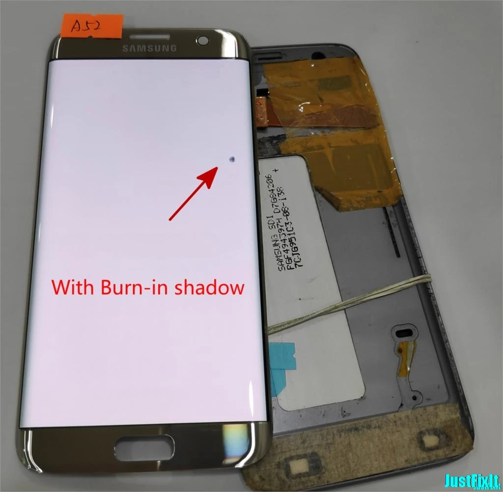 NO.A52 silver Color Для samsung Galaxy S7 edge G935F G935A G935FD сжигание тени и дефект ЖК-дисплей с сенсорным экраном дигитайзер - Цвет: NO.A52 silver Color