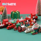 2021 рождественские деревянные игрушки в виде поезда, рождественские украшения, Рождественское украшение для дома, 2022 новый год, рождественские подарки для детей
