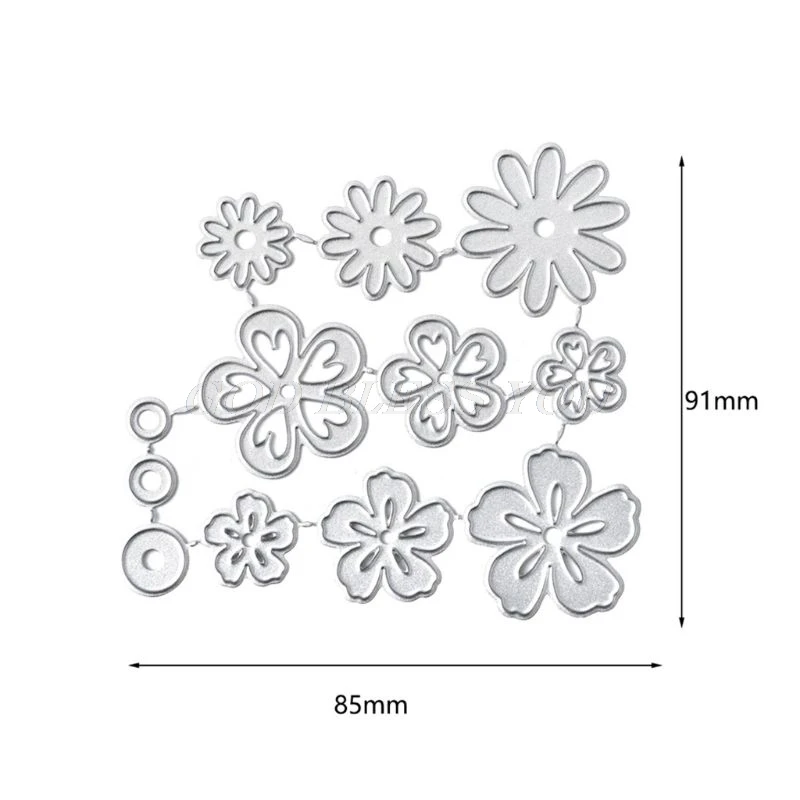 

Mini Flowers Metal Cutting Dies Stencil Scrapbooking DIY Album Stamp Paper Card Drop Shipping