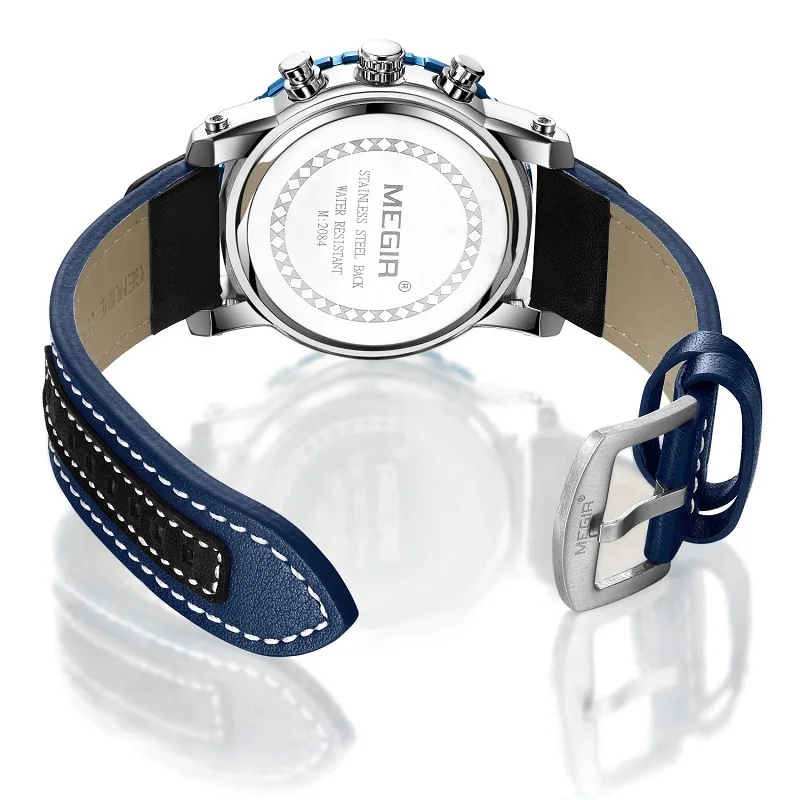 Часы наручные MEGIR Мужские кварцевые креативные спортивные армейские в стиле