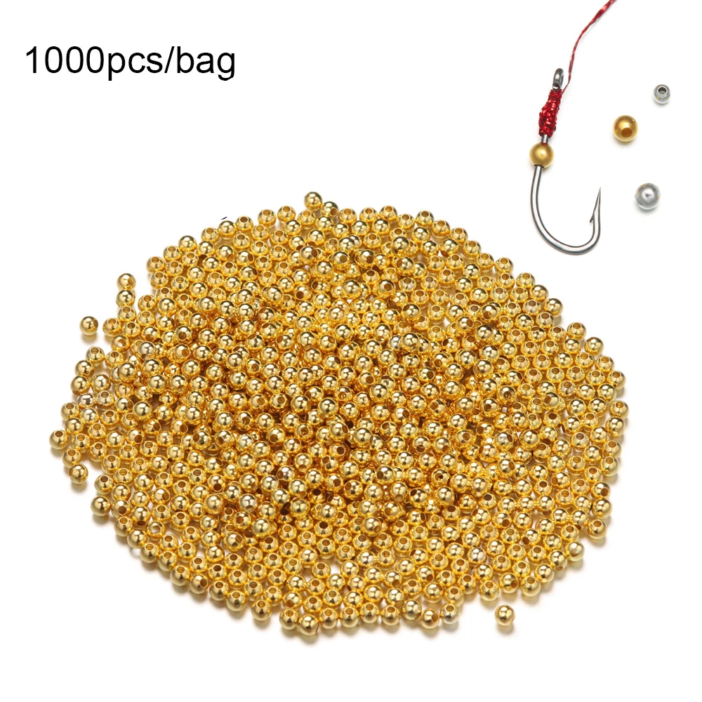 1000 шт. прочные вольфрамовые шлицевые бусины для вязания мушек шарики в форме