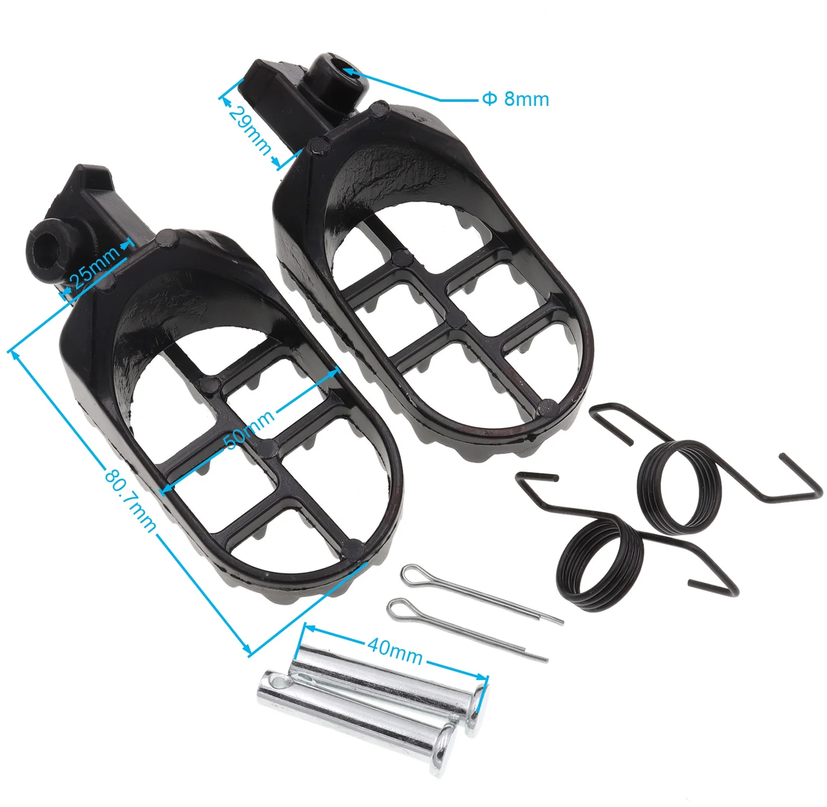Aluminium Footrest Foot Peg for XR50R CRF50 CRF70 CRF80 CRF100F Dirt Pit Bike Motorcycle Motocross | Автомобили и мотоциклы