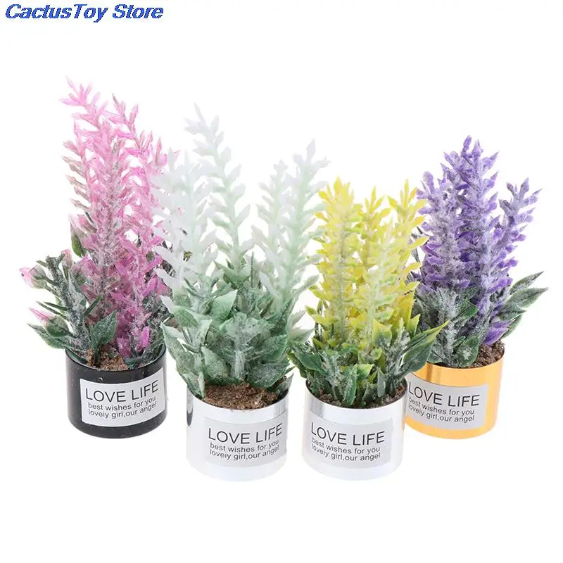 

Аксессуары для украшения игрушек для кукольного домика, миниатюрное искусственное растение, цветок лаванды MYPANDA 1:12