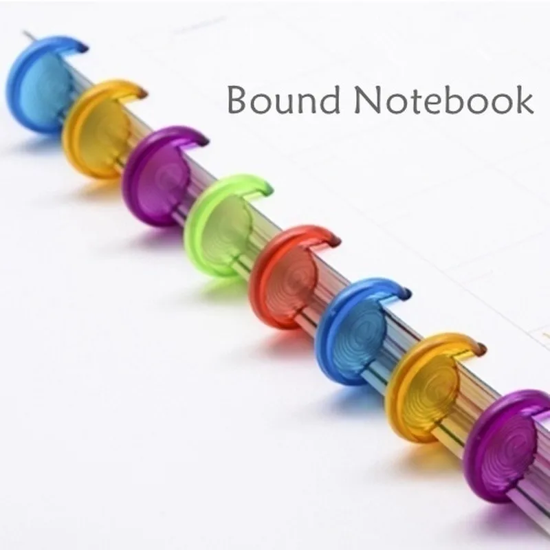 100 шт 28 мм конфетных цветов связующего кольца для ноутбуков/Планировщик