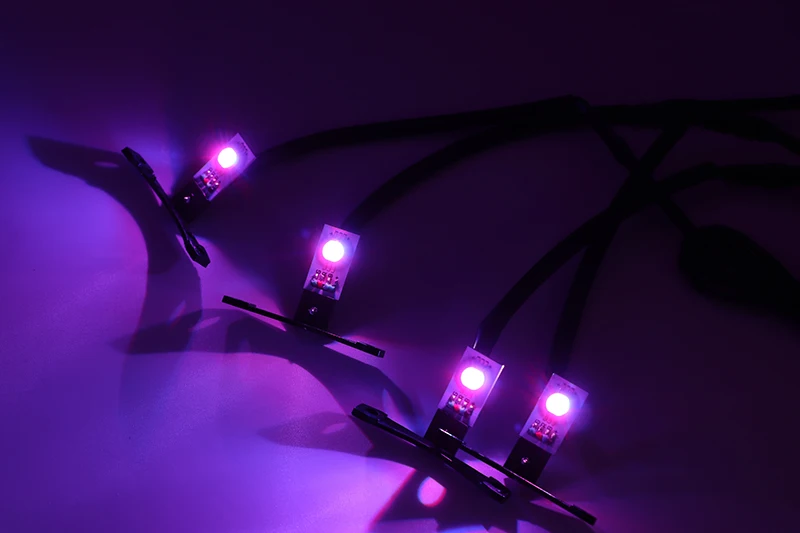 4 шт. многоцветный RGB Demon Eye светодиодный devil eyes с беспроводным пультом дистанционного управления для двойных линз автомобиля мотоцикла фары проектор модифицированный