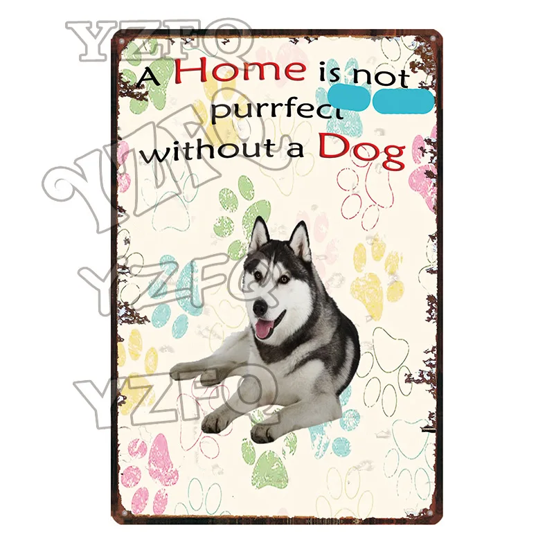 DC-5559 Домашний не Purrfect без собаки доска Металл Винтаж стены бар дома арт Pet Shop Ретро ремесленный декоративный 30X20 см DC-5555A - Цвет: DC-5559