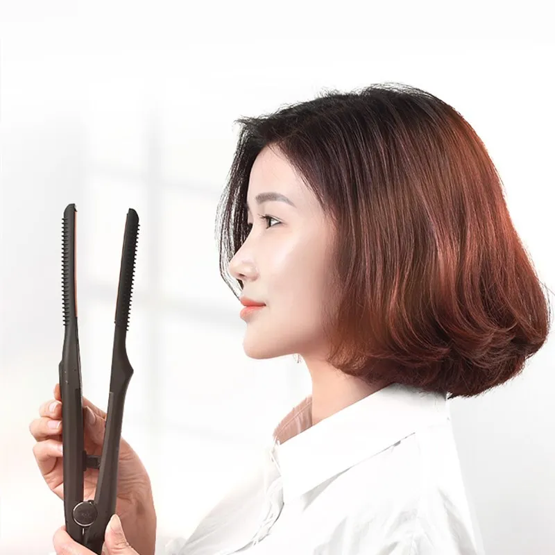 Профессиональный Выпрямитель для волос 2 в 1 щипцы завивки Плойка коротких