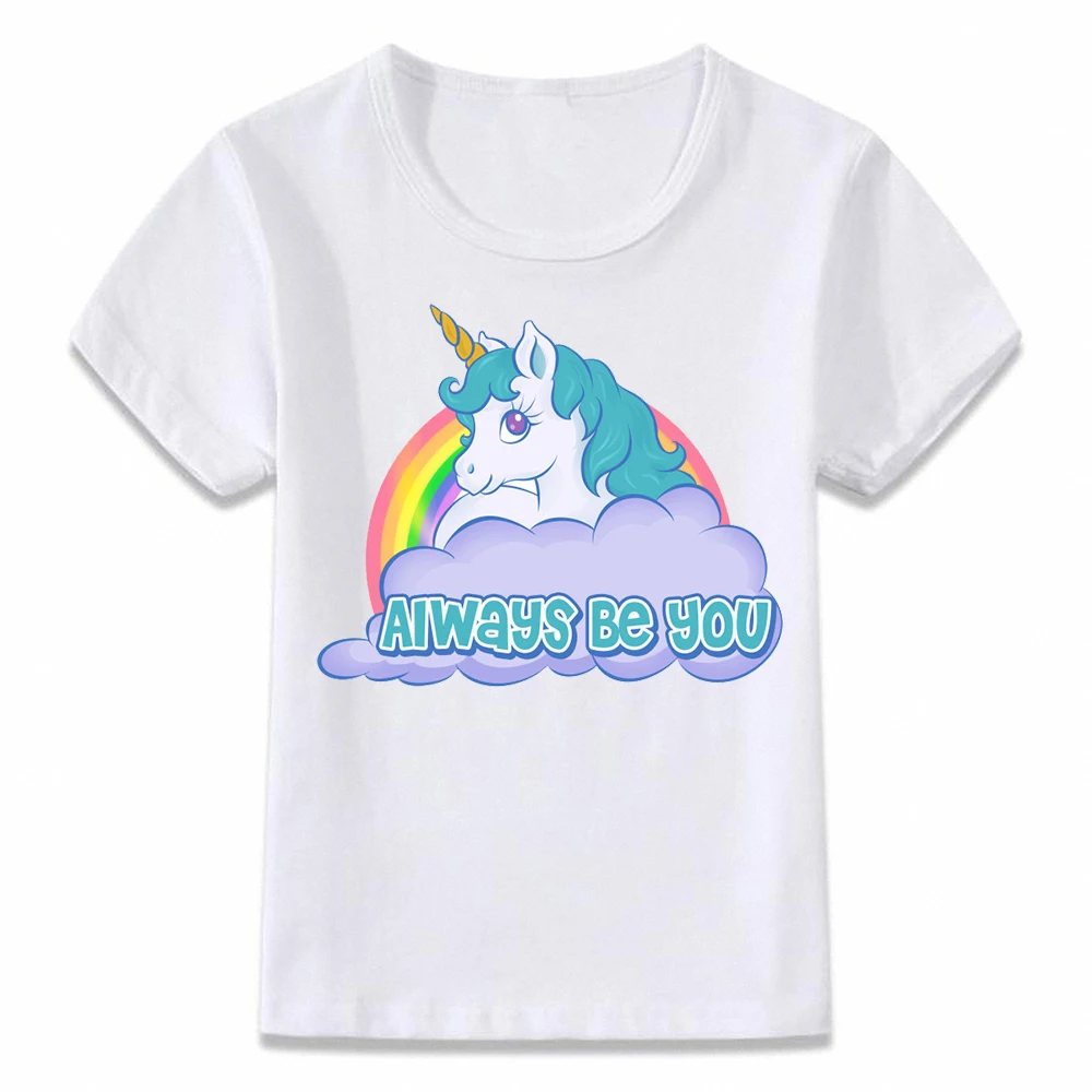 

Kids Clothes T Shirt Always Be You Unicorn Children T-shirt Boys and Girls Toddler Tee