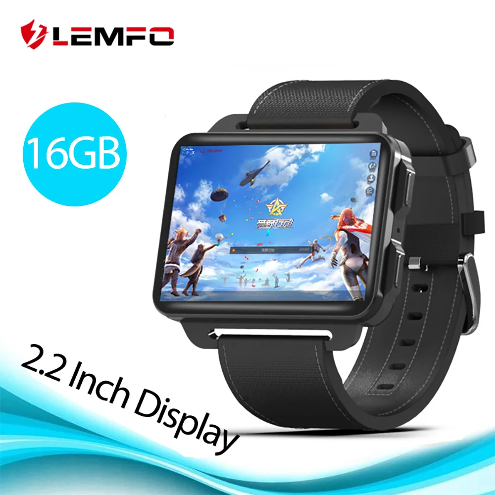LEMFO LEM4 Pro 2,2 дюймов дисплей 3g Смарт-часы Android 5,1 1200 мАч литиевая батарея 1 Гб+ 16 Гб Wi-Fi взять видео сменный ремешок