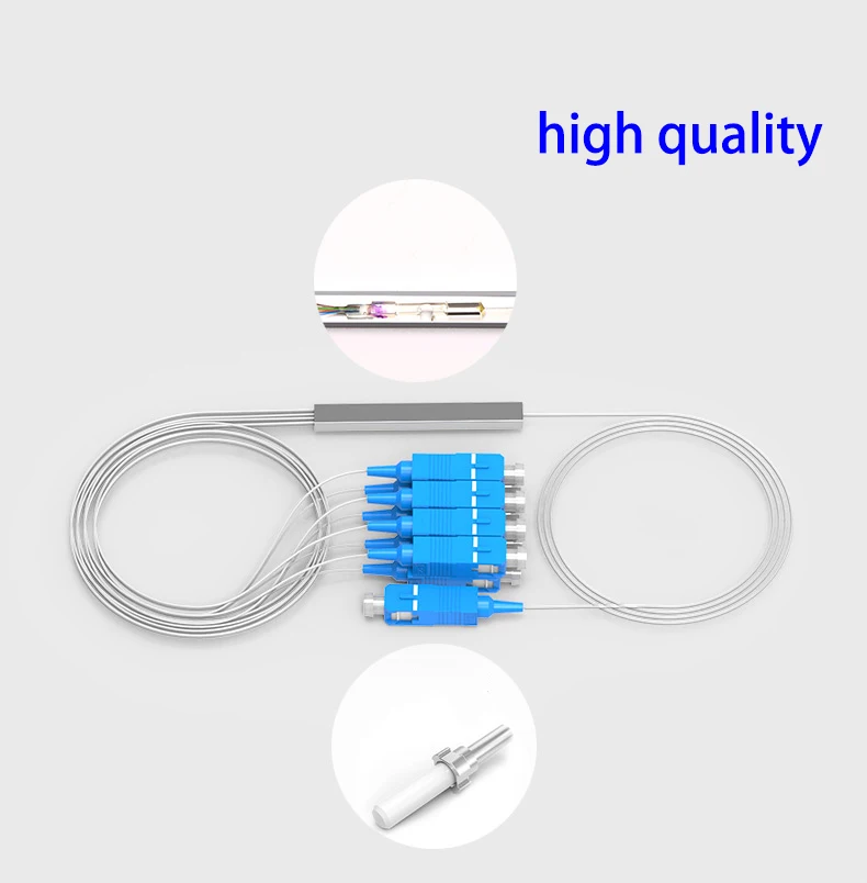 10 шт. 1x16 SC/UPC SC/APC micro PLC оптический сплиттер стальная труба высокого качества FTTH |