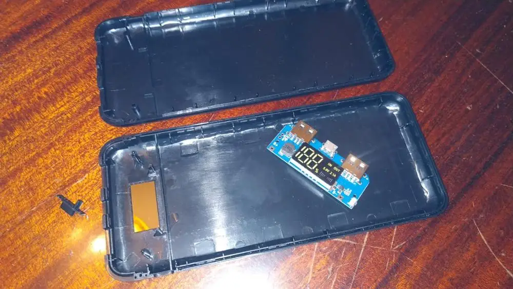 Светодиодный внешний аккумулятор с цифровым дисплеем двойной USB выход чехол для