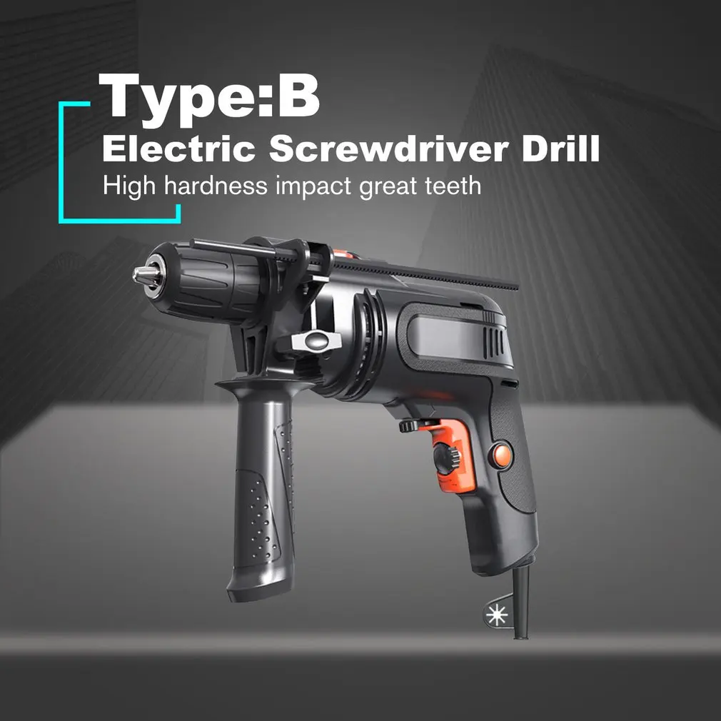 Электрическая ударная ручная дрель молоток и отвертка перезаряжаемая Ударная