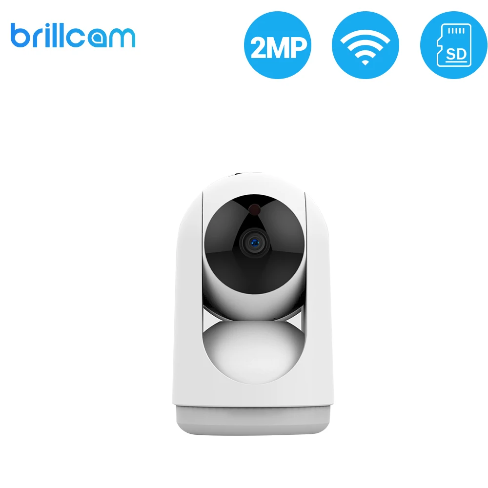 Brillcam 2MP HD WIFI камера AI Micro SD запись Встроенный микрофон с датчиком движения детская