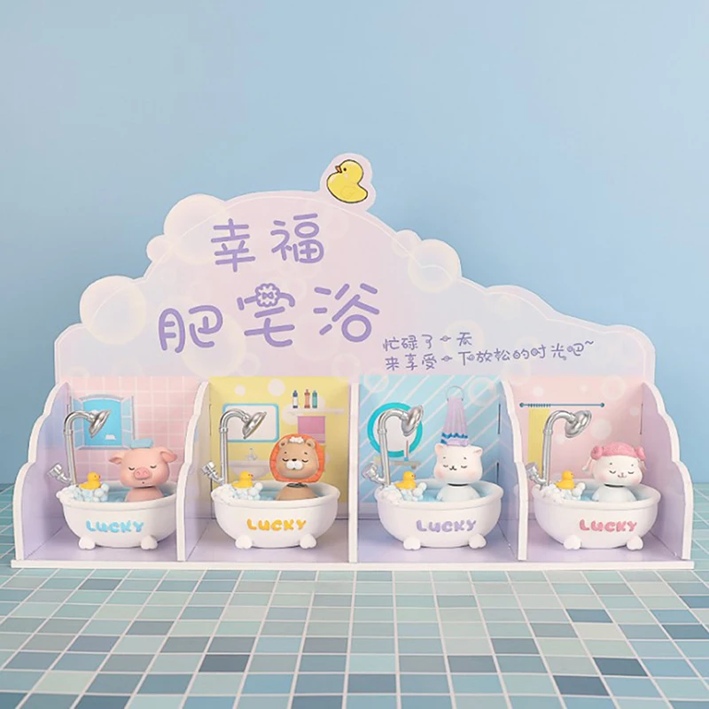 

Super Cute Cartoon Resin Doll House Bath Animal Model Ornaments Creative Cake Baking Decor New