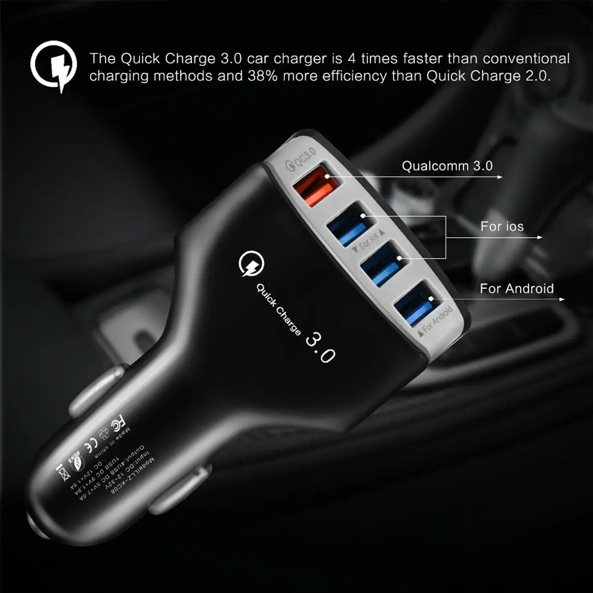 Зарядное устройство с 4 портами usb type c QC 3 0 зарядное USB C порта быстрой зарядки