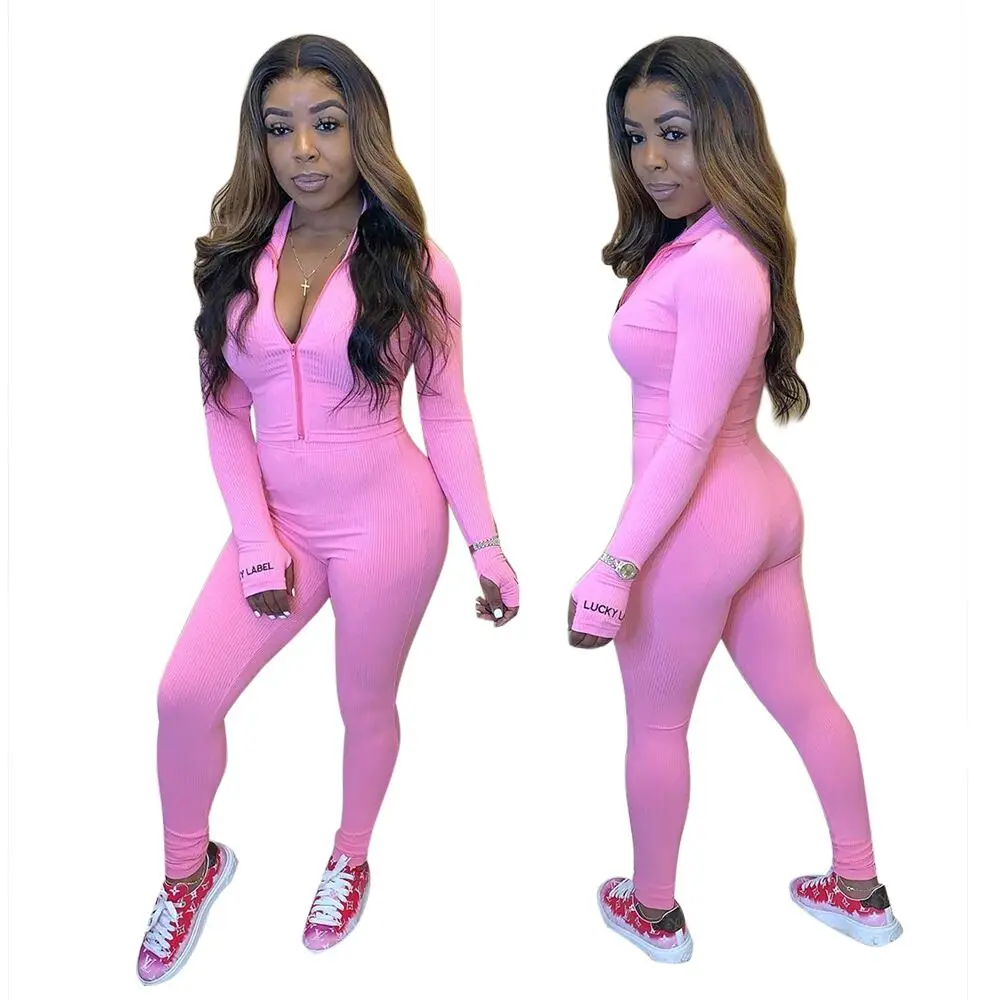 

Women's printed zipper fashion two-piece women's full-sleeve stand-up collar casual two-piece women's