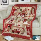Рождественская елка Снеговик грузовик фланелевый плед одеяло печатные стеганые одеяла теплый мягкий подарок одеяло печать на кровать дропшиппинг