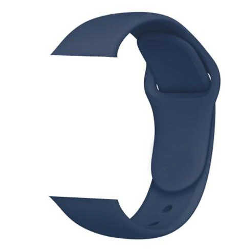royal blue Элегантная форма Силиконовые петли для наручных часов Apple Watch серии 1/2/3, 42 мм, 38 мм, ремешок для наручных часов iWatch, 4 40 мм 44 резиновые Sportseries 5 - Цвет ремешка: royal blue