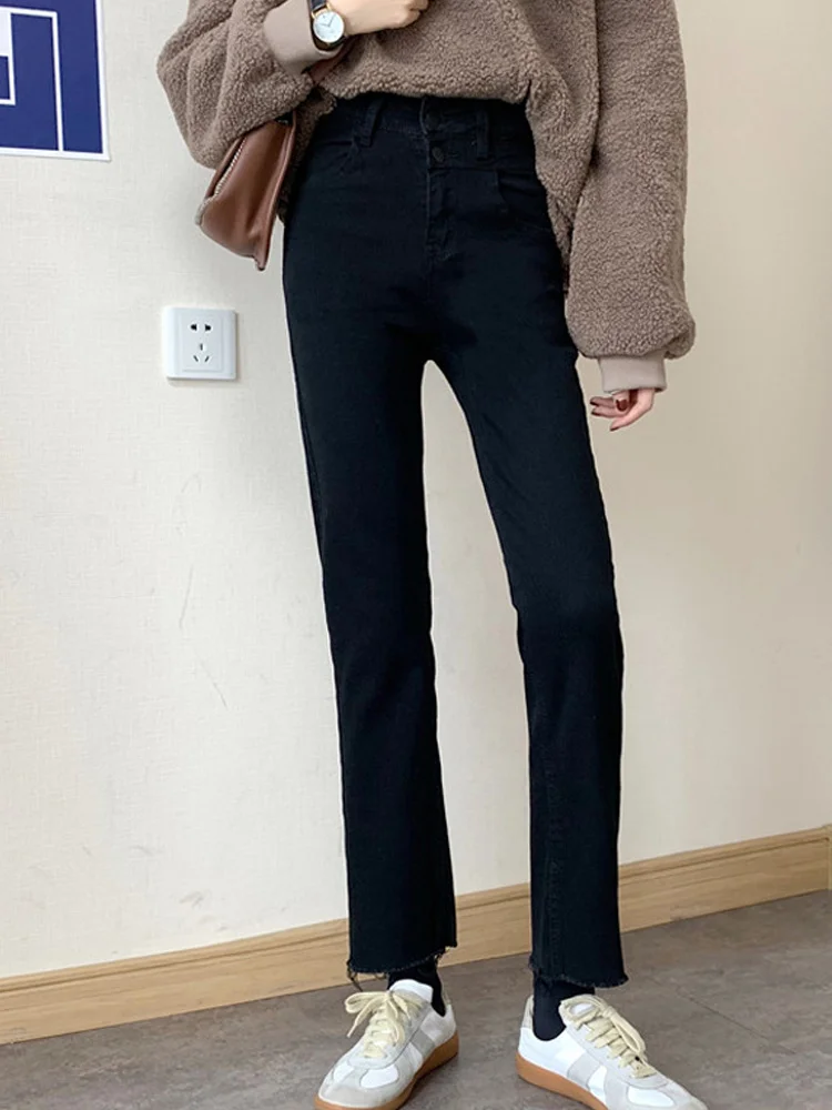 Весенне-осенние джинсы женские маленькие брюки 2021 новые узкие и универсальные