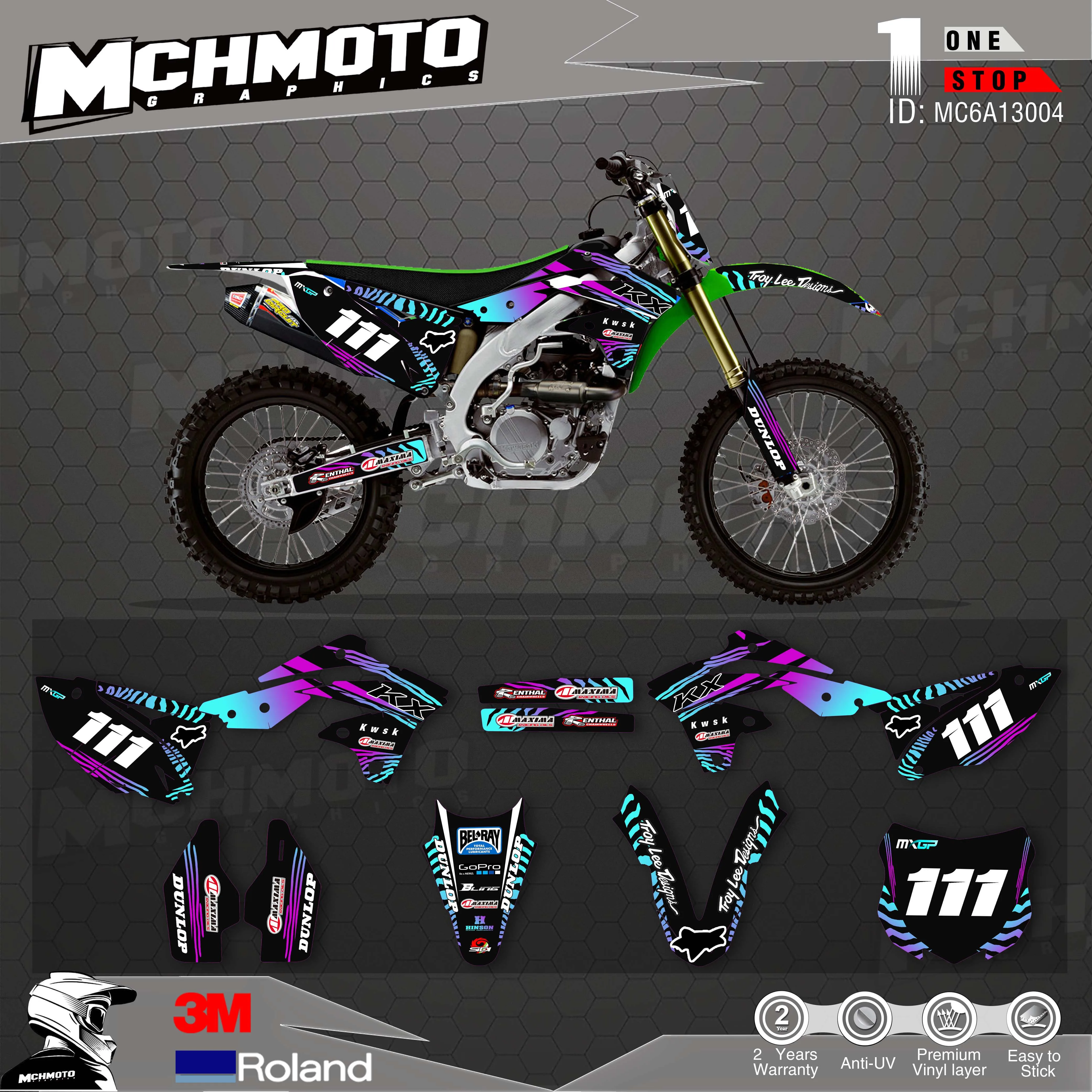 

Customized Team Graphics Backgrounds Decals 3M Custom Stickers For 13-16KXF250