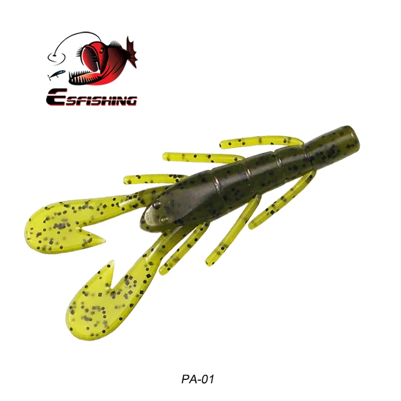 PA01 ESFISHING новая приманка для рыбалки Мягкая приманка Vibe Craw 8 шт. 85 мм 6 г рыболовные приманки воблер гольян Мягкая приманка для троллинга - Цвет: PA01