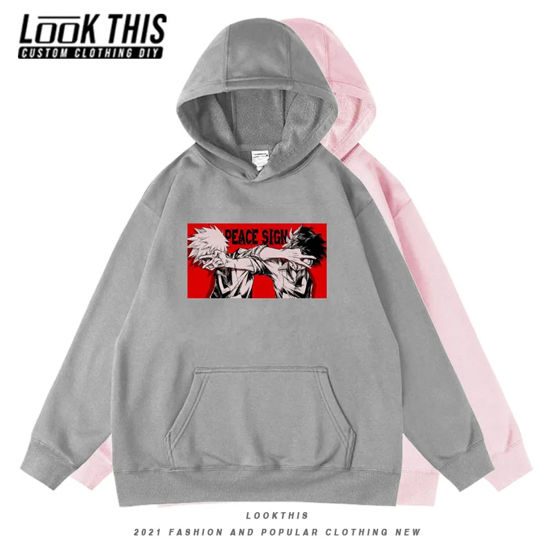 

My Hero Academia Boys/girls Pullover Sportswear Children's Clothing Pullover Sweatshirt Anime Hooded Hoodies Clothes for Teens