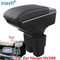 for nissan nv200 armrest box retrofit parts interior car armrest storage box accessories retrofit parts usb led